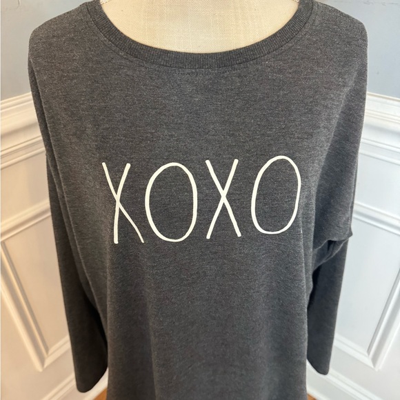 Rae Dunn Tops - Rae Dunn XOXO sweatshirt Size L